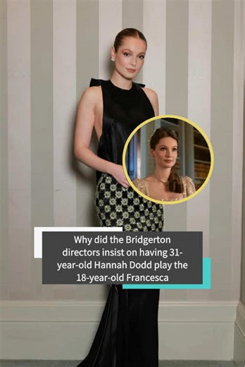 Why did the Bridgerton directors insist on having 31-year-old Hannah Dodd play the 18-year-old Francesca #usa #fyp #Francesca #HannahDodd #Bridgertonseason4