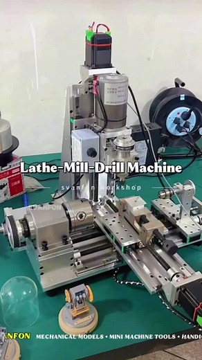 Mini Desktop Lathe for Metal Turning and Milling