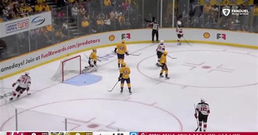 Jesper Bratt with a Goal vs. Nashville Predators