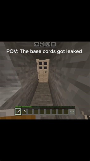 POV:The base cords got leaked #minecraft