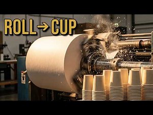 Automated Paper Cup Production Process | Amazing High-Speed Factory Tour