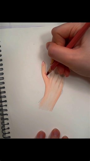 Realistic Hand Sketch with Colored Pencils | Art Process #shorts #pencildrawing #realisticdrawing