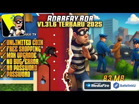 Robbery Bob Mod Apk Terbaru 2025 V1.31.6 || No Password