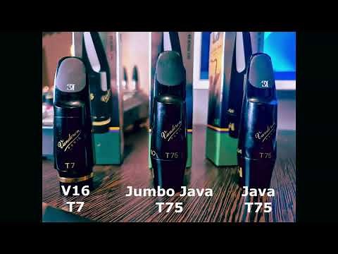 Vandoren V16 vs Jumbo vs Java - Vandoren Mouthpieces Comparison - Comparación boquillas Vandoren