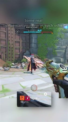 Some real Spiderman pointing at each other energy #overwatch2 #overwatch