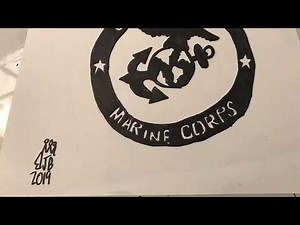 Drawing The U.S. Marine Corps Logo (By Bradley Bronstein) | Beak Studios Art