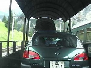 BLS Autoverlad (Autotrein) Kandersteg - Goppenstein (Lötschberg)