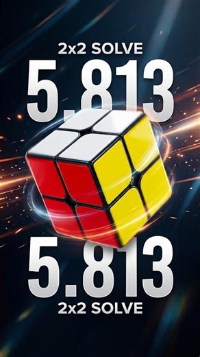 Rate my 5.813 second 2x2 cube solve! 👇