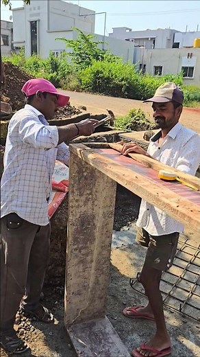 Column Footing Box Shuttering Fitting Work