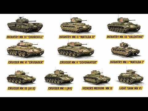 Every British Tank Used in WW2 EXPLAINED in 14 Minutes | Part 1