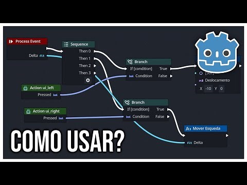 COMO USAR O VISUAL SCRIPT DA GODOT ENGINE!!!