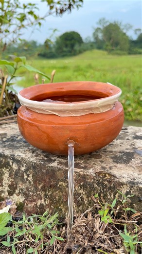 ✅The Guy Shows SURVIVAL Skills: I Made My Water Bag Leak-Proof Using a Motke Top!💦🏕️