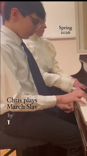 Chris plays March Slav by #tchaikovsky #recital #music #pianocover #piano #tonepoem #pianorecital