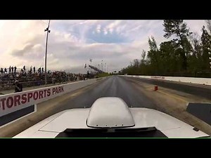 Watch a Nitrous Pop Blow the Scoop Off of a Mustang Drag Race Car and Then Kill the Roof Camera! - BangShift.com