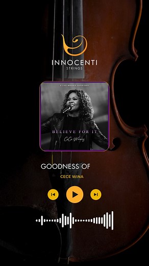 Enjoy our string quartet’s beautiful rendition of "Goodness of God" by CeCe Winans. Arranged by Bojana Jovanovic Music arrangements. This heartfelt song speaks of gratitude and the enduring goodness that carries us through life's highs and lows. It's a favorite at weddings, adding a touch of soulful grace to the special day ✨ We have many more audio samples on our website! Go check them out - who knows, you might discover the perfect song you hadn't even thought of. And if there's a song close t