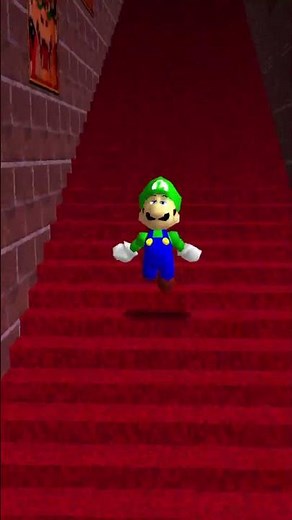 LUIGI Backwards Long Jump (BLJ) Super Mario 64 #Shorts