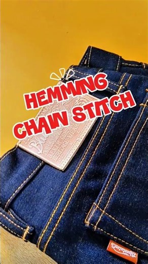 #shorts #shortvideo #denimhead #chainstitch #hemming #jeans #downsize #upsize