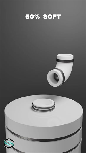 0% vs 100% Softness Sphere Physics Simulation for Beginner