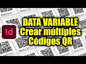 DATA VARIABLE INDESIGN CREAR MULTIPLES CODIGOS QR EN UN CLIC #adobe #indesigntutorial