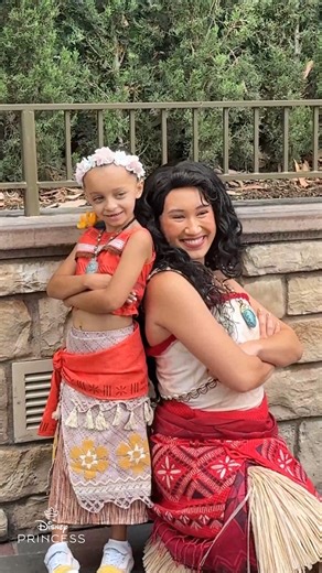 In another special moment, Make-A-Wish kid Amelia sailed beyond her wildest dreams and met the wayfinder herself - Princess Moana. 🌊 #ThisIsDisney #DisneyWishes #Disneyland70 For #WorldPrincessWeek and all year-round, Disney grants magical wishes every hour of every day for kids facing critical illnesses 💙 | Disney