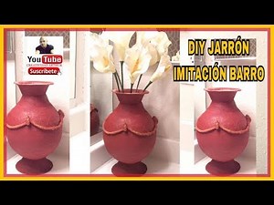 DIY JARRÓN IMITACIÓN BARRO Y PAPEL PERIÓDICO