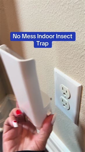 Pesky indoor flying insects? Use this Orthopedic Home Defense Max Indoor insect trap! No sprays, no mess, add sticky pad, plug it in, turn on blue light and the bugs will come. Replace pad when full. Product comes with pads. #foryoupage #orthohomedefense #cleaning #bugs #contentcreator