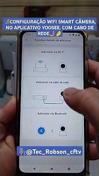 configurar Camera wifi, instalação câmera wi-fi aplicativo #yoosee #camerawifi #camera #caboderede