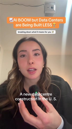 The AI infrastructure trade has a problem nobody's putting in the headline: you can't build the data centers fast enough because the power grid won't let you. Construction actually fell in 2025. First time since 2020. With demand at an all-time high. The companies who already have operational capacity just quietly became the most important businesses in tech. Follow if you want the angles that don't make the front page👇🏻