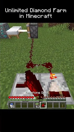 Unlimited Diamond Farm in Minecraft #shorts #minecraft