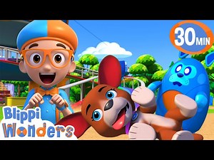 Blippi Has Fun with Dogs! | Blippi Wonders Educational Cartoons for Kids - Videos For Kids