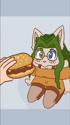 Here kitty, you can has cheezburger 😸😻[Menthe has cheezburger]