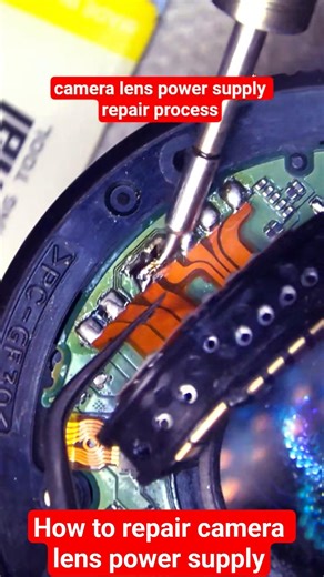 How to repair camera lens power supply | camera lens power supply repair process | #shorts