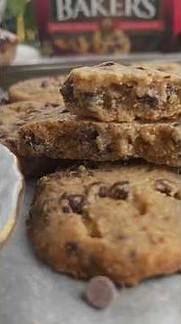 Espresso Shortbread Chocolate Chip Cookie #Shortbread #Cookie #smallbatch