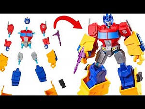 Transformers Mixmashers Mix and Match Optimus EXPLODES into PIECES!