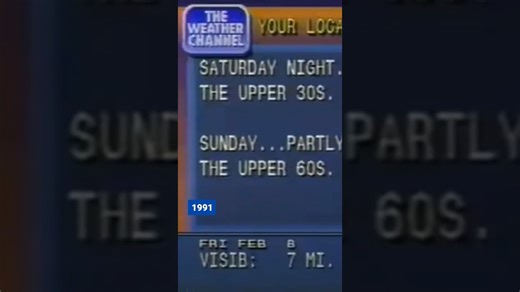 The Weather Channel’s new ‘retro’ option for forecasts triggers a deluge of 90s nostalgia