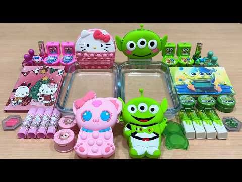 Mixing Eyeshadow Into Clear Slime – Relaxing Glossy ASMR Fun #255