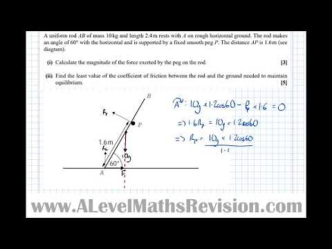 Moments in Two Dimensions Ladder Problems [Yr 2 Mechanics]