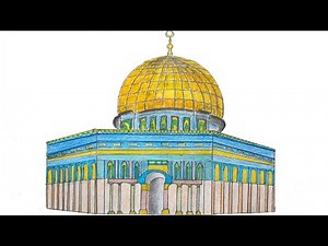 Al Aqsa Mosque Drawing 🕌 How to Draw Masjid Al Aqsa Step by Step ❤️ رسم المسجد الاقصى بالخطوات