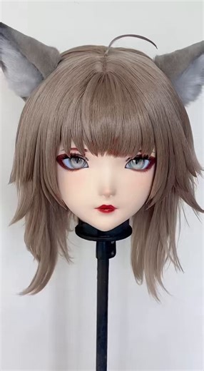 Customize full head lockable bjd style Kigurumi mask for show. Email : alicekiggarden@gmail.com #kigurumi #kig #着ぐるみと