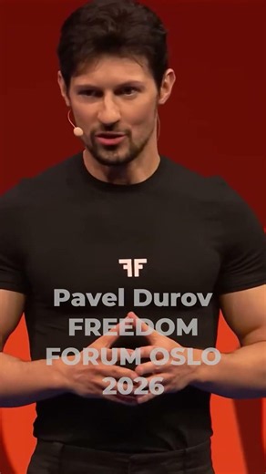 Pavel Durov - Telegram CEO - Freedom Forum Oslo 2026