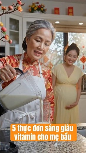 5 thực đơn sáng giàu vitamin cho mẹ bầu và thai nhi #mebau #dinhduongbabau #thucdansang