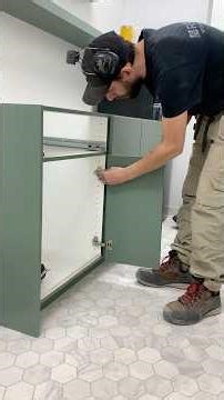 Cabinet install! This is a small staff kitchen set of cabinets. #customcabinets
