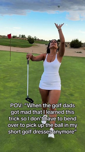 Innovative Golf Trick for Short Dresses | Golf TikTok