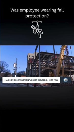 Construction worker falls 50ft!