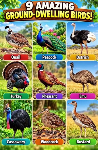 9 Amazing Ground-Dwelling Birds!