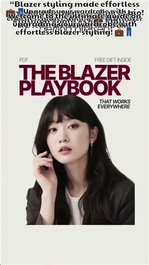 🌟 Welcome to the Ultimate Blazer Styling Guide! 🌟 Discover the secrets to transforming your