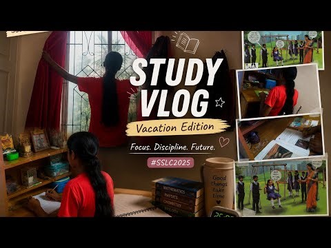 Vacation ആയിട്ടും ഞാൻ പഠിക്കുകയാണ് 😭📚 | SSLC Study Vlog Malayalam|saffronmusings 