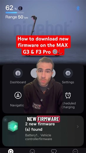 How to Download and Install the Latest Firmware Update on MAX G3 & F3 Pro ⚙️🛴 #segway #firmware