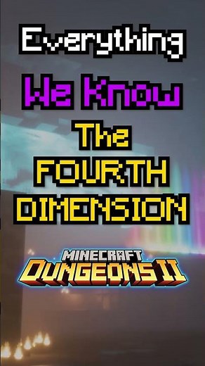 The New Minecraft FOURTH DIMENSION Was Leaked... #minecraftdungeons2