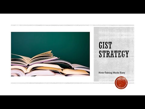 Instructional Video: GIST Stategy
